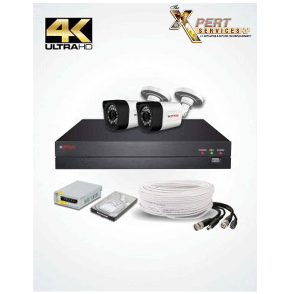 4MP - 2 UHD IP CAMERAS PACKAGE (CPPLUS)