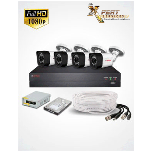 2MP - 4 FHD IP CAMERAS PACKAGE (CPPLUS)