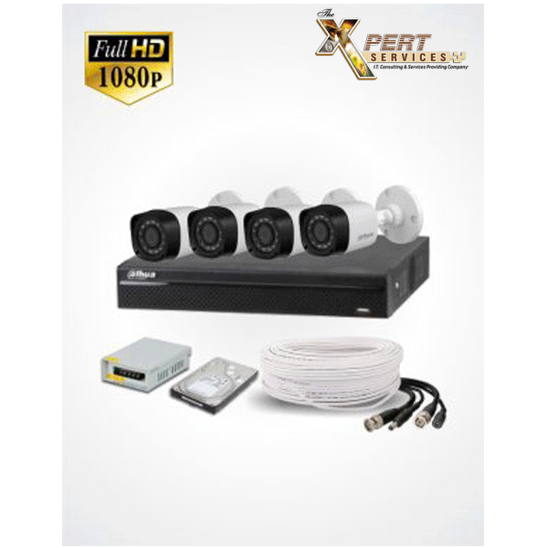 2MP - 4 FHD IP CAMERAS PACKAGE (DAHUA)