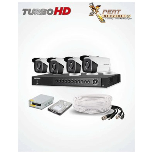 2MP - 4 UHD IP CAMERAS PACKAGE (HIKVISION)