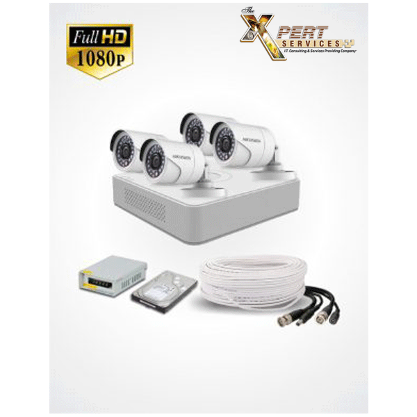 2MP - 4 FHD IP CAMERAS PACKAGE (HIKVISION)