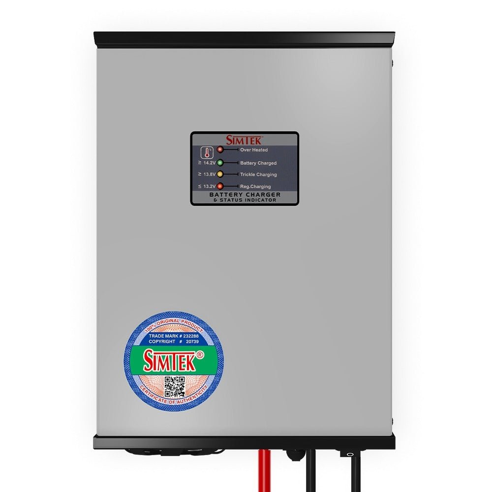 Simtek Smart 3-Stage Heavy Duty Charger Fully Automatic 24V 10A (AR-002515) | Simtek Solar
