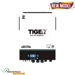 Tiger T-12000+ Gold Series 11kW Hybrid solar Inverter With 12000W PV | Built-in WiFi | Dual Output | RGB Lights | Touch Display (AR-002051) | Tiger Solar Solar