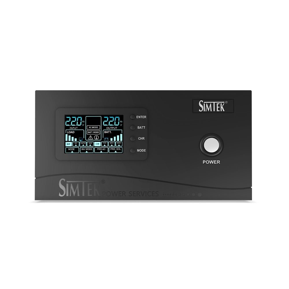 Simtek Pure Sine Wave UPS/Inverter 8 Fans & 8 Lights 2000VA – 1200Watts 24v DC – 1 Year Warranty (AR-000131) | Simtek Solar