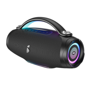 itel IBS-80 Portable Bluetooth Speaker – 120W Max Power, Dual Speakers, RGB Rhythm Lights, 8000mAh Battery, IPX4 (AR-002950) | itel Solar