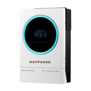 MaxPower SUNTRONIC PV 7000 PRO Hybrid Solar Inverter – 7KW PV Input, 48V Battery, MPPT 120-430V, Single Phase (AR-003083) | MaxPower Solar