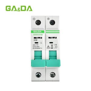 GA&DA GDDC5-63 DC 500V 2P Miniature Circuit Breaker (MCB) – Reliable DC Protection for Solar and Industrial Systems (AR-002658) | GA&DA Solar