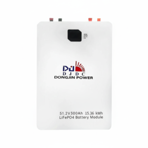 DJDC Dongjin Power 51.2V 300Ah LiFePO₄ Battery – 48V 300Ah Wall-Mounted Backup Power with WiFi | IP32 (AR-002795) | DJDC Solar