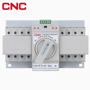 CNC YCQ1B-63 4P 63A 230V Dual Power Automatic Transfer Switch ATS – Heavy-Duty 63A 4-Pole Power Transfer Switch (AR-002615) | CNC Electric Solar