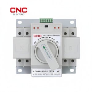 CNC YCQ1B-63 2P 63A 230V Dual Power Automatic Transfer Switch ATS | Reliable 2-Pole Heavy-Duty Power Backup (AR-002626) | Alladin Store Solar