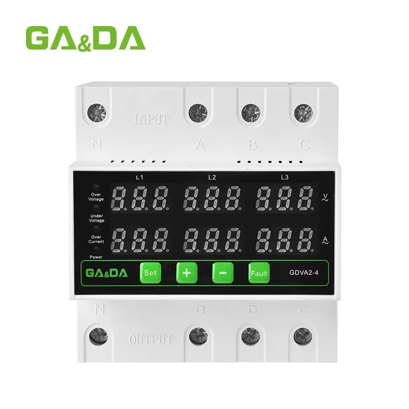 GA&DA GDVA2-4 Voltage Protector 100A – Smart Adjustable Over and Under Voltage Protection Device for AC Power Systems (AR-002661) | GA&DA Solar