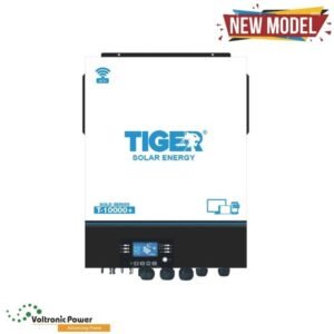 Tiger T-10000+ Gold Series 8kW Hybrid Solar Inverter With 1100W PV | Built-in WiFi | Dual Output | BMS Port (AR-002749) | Tiger Solar Solar