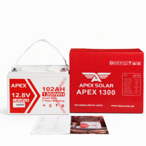 APEX 1300 12.8V 102Ah 1300Wh Lithium Battery LiFePO4 IP65 8000 Cycles | Solar & Backup Power (AR-003046) | apex Solar