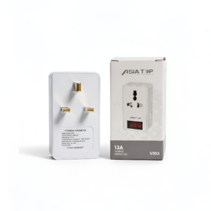 Asia Top V303 13A Voltage Protector | Over & Under Voltage Protection | 220V Appliance Safety Device (AR-002856) | Alladin Store Solar