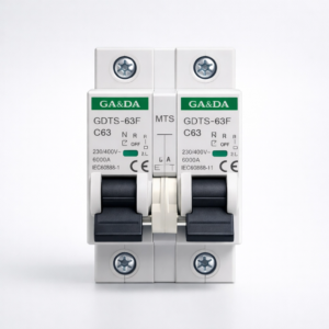 GA&DA GDTS-63F 1P+1P AC MTS 63A 230/400V 6000A – Reliable Manual Transfer Switch for Power Control (AR-002667) | GA&DA Solar