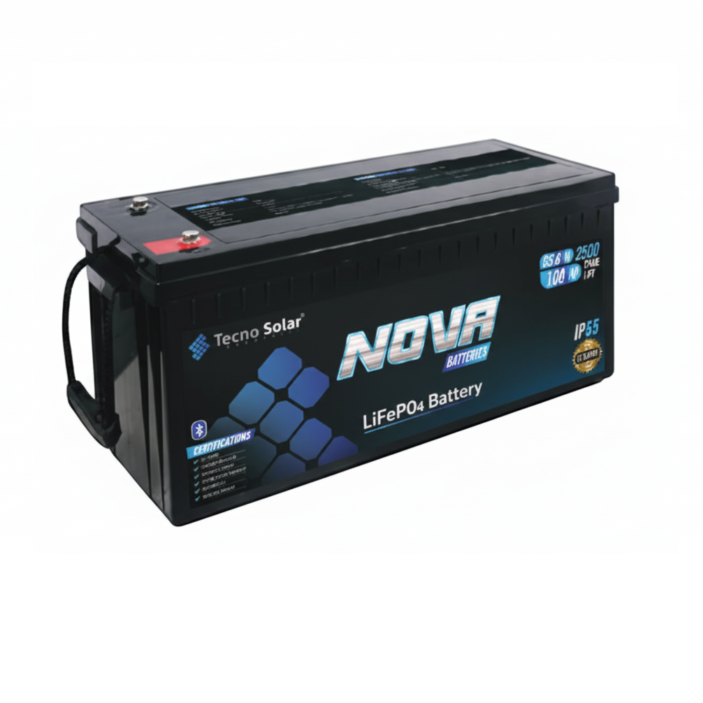 Tecno Solar Nova TSI-24100 25.6V 100Ah LiFePO₄ Battery – 2560Wh Deep Cycle Solar Battery with Smart BMS & IP65 Protection (AR-002952) | Tecno Solar Solar
