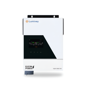 Luminey Elecra 4kW Hybrid Solar Inverter with PV5600 | 24V | Pure Sine Wave | Touch Button LCD Display (AR-002753) | Luminey Solar