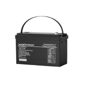 MAXPOWER MP 1200 Lithium Ion Battery 12.8V 100Ah (1.28kWh) LiFePO4 | 100A Discharge | Solar Energy Storage Battery (AR-003112) | MaxPower Solar