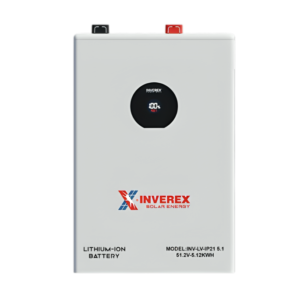 Inverex INV-LV-IP21 5.1kWh Lithium-Ion Battery | 100Ah LiFePO4 | Scalable Energy Storage Solution (AR-003086) | Inverex Solar
