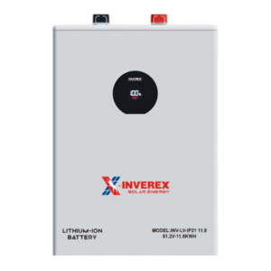 Inverex INV-LV-IP21 11.8kWh Lithium-Ion Battery | 230Ah LiFePO4 Solar Battery | Scalable Energy Storage (AR-003087) | Inverex Solar